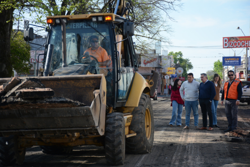 Obras en la ciudad de Carmelo