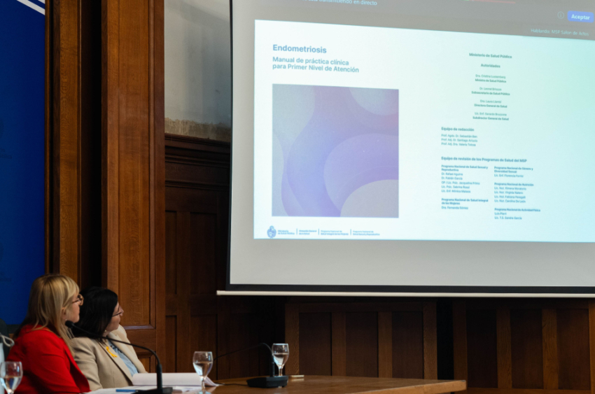 Salud Pública presentó manual de atención para diagnosticar casos de endometriosis en el primer nivel de atención