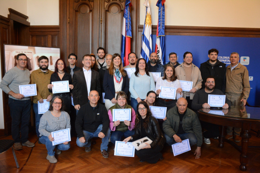 Entrega de certificados, Escuela Taller