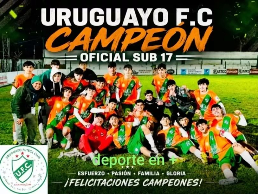 Uruguayo F.C Campeón Oficial Sub 17