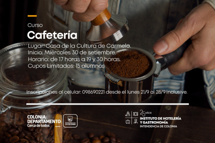 Curso de cafetería en Carmelo