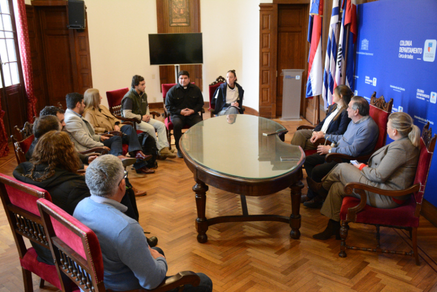 Reunión del Intendente, Juan Andrés "Gordo" Verde y el MIDES