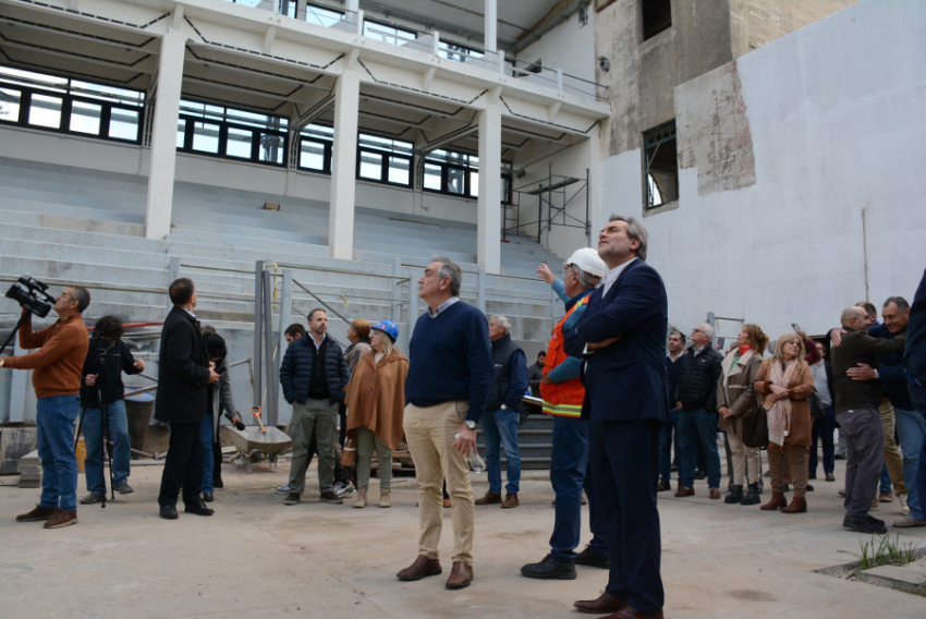 Frontón del Real de San Carlos: avance de obras