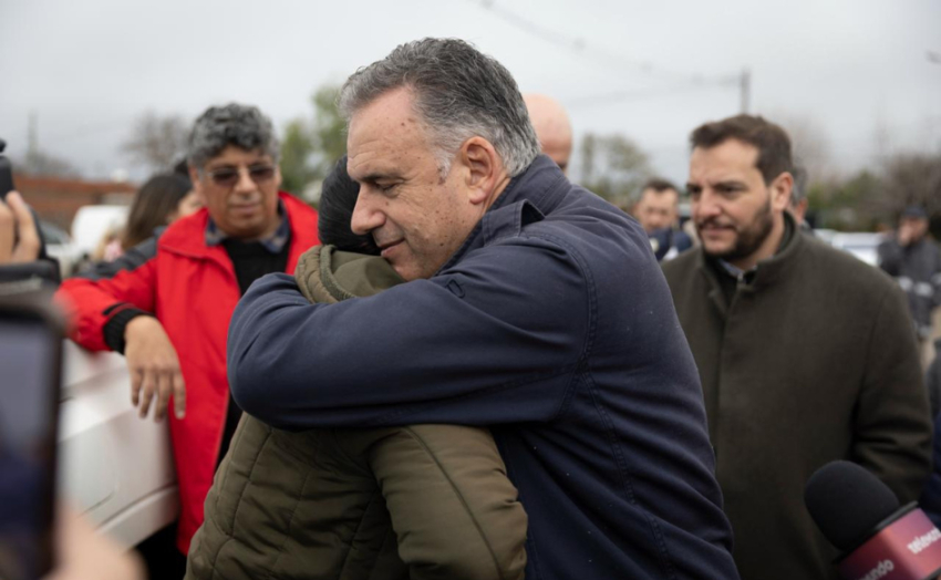 Presidente Orsi recorrió zonas afectadas por temporal ocurrido en Salto